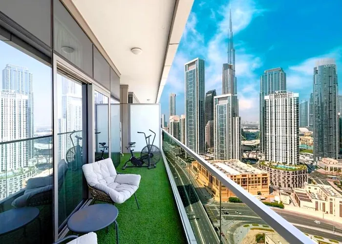 Boulevard 2 Bedroom Family Apartment With Burj Khalifa View And Infinity Pool In 64Th Floor Dubai Downtown